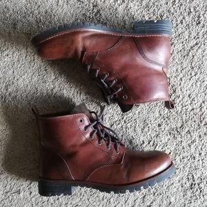 Cole Haan Keaton 6" Lace Up Leather Boots Size 9